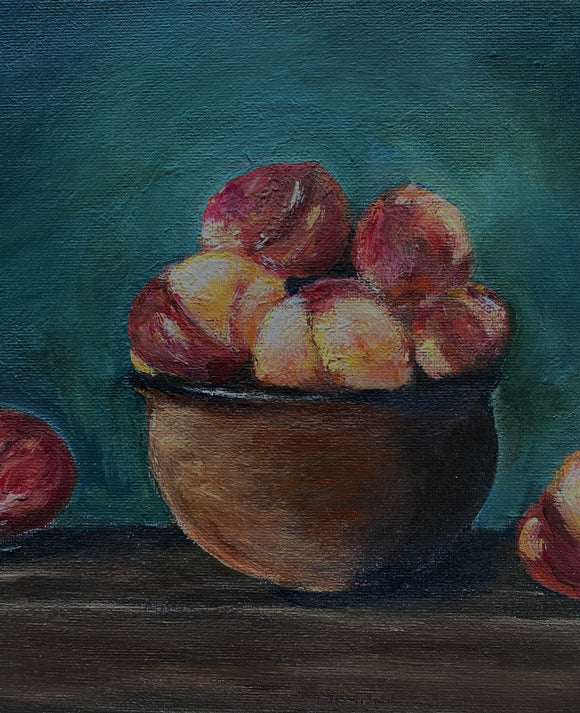 Still Life with Peaches