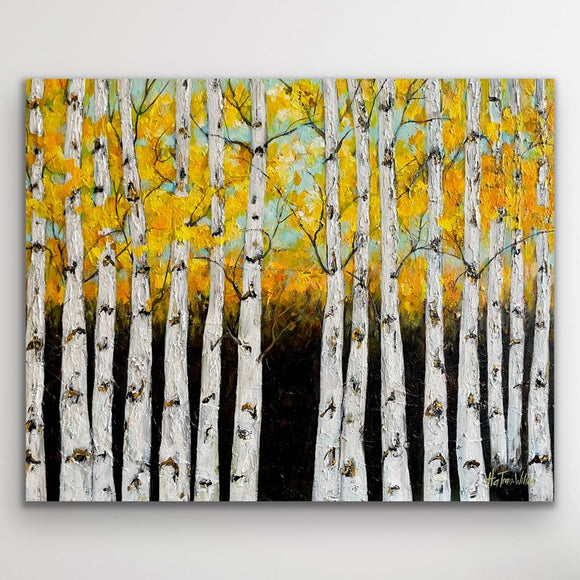 Golden Birches No.3