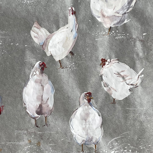 White Hens, White on White