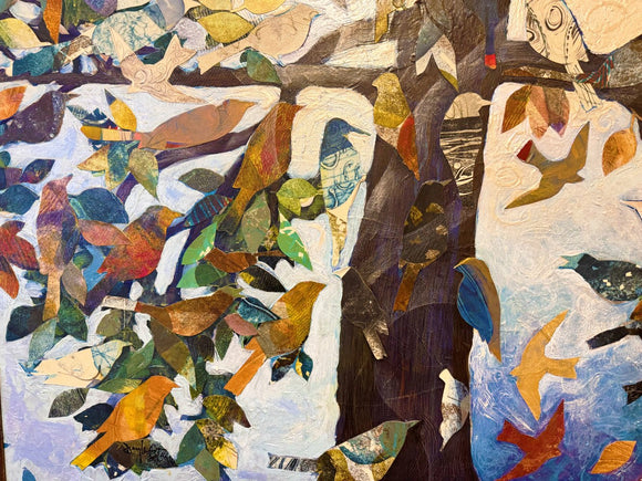 More Than (birds in tree with leaves)