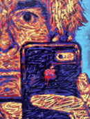 Warhol with iPhone-5