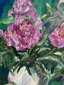 Still Life with Pink Peonies and Lemons-5