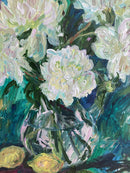 Still Life with White Peonies and Lemons-5