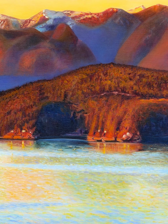 Bowyer Island at Sunset Hour, Howe Sound, BC