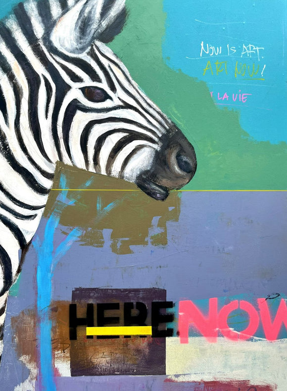 Zebra In The Garden