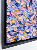 Purple pallete knife painting-6