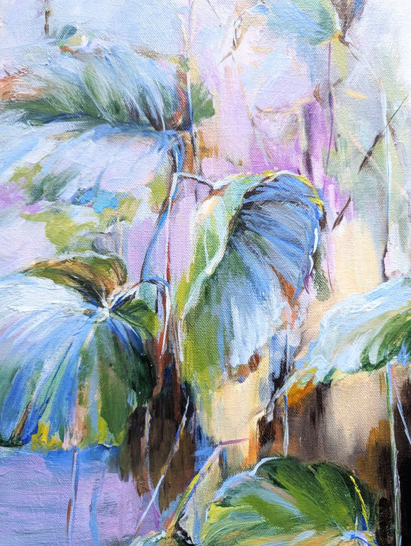 Lotus Leaves. Reflection.