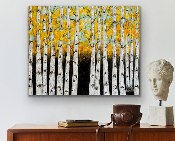 Golden Birches No.3