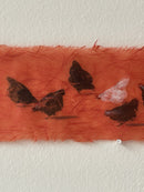Hens On Red Fibres-6