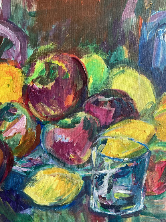 Still Life with Fruit and Glass