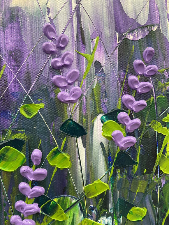 Abstract lavender field