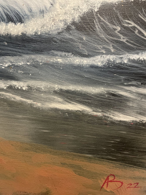 Moonlit waves