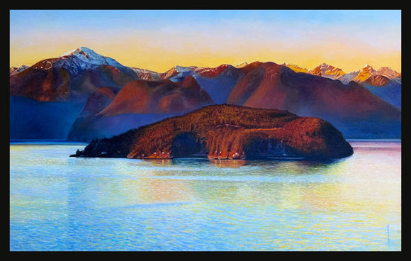 Bowyer Island at Sunset Hour, Howe Sound, BC