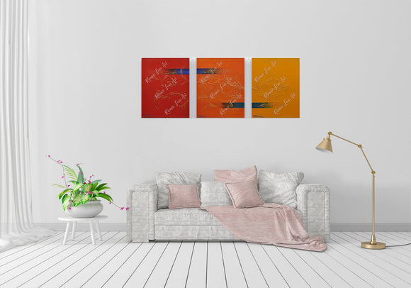 Red, orange, yellow