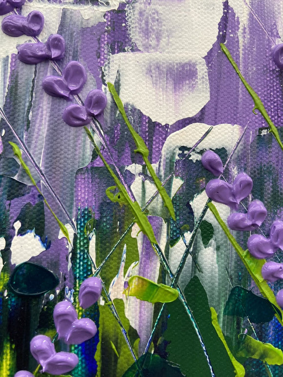 Abstract lavender field