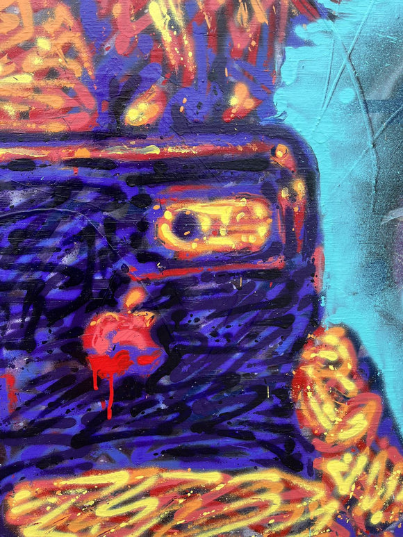 Warhol with iPhone