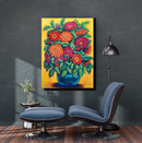 A Pot of Dahlias-7