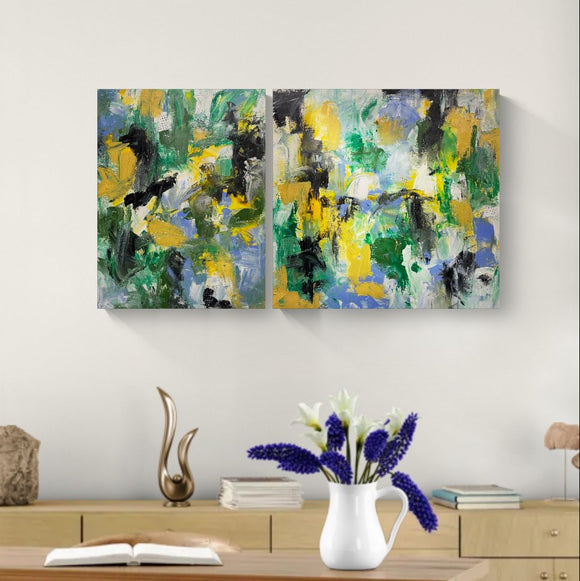 The Ice Refuses & The IceStarts Talking (diptych)