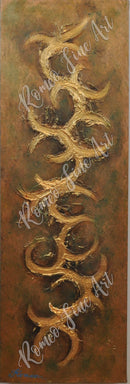 Gold, cooper, emerald-8