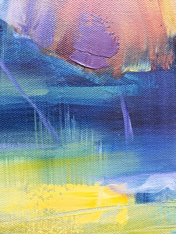 Lotus pond. Sunset.