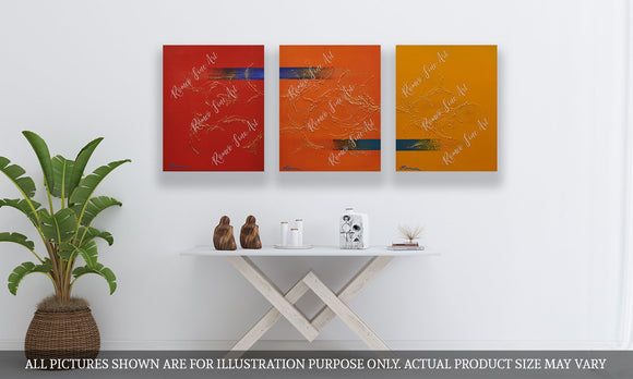 Red, orange, yellow