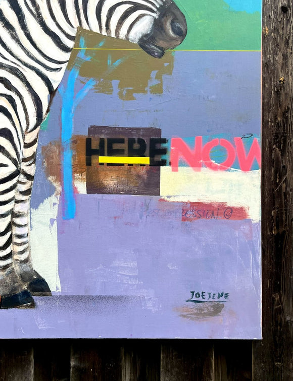 Zebra In The Garden