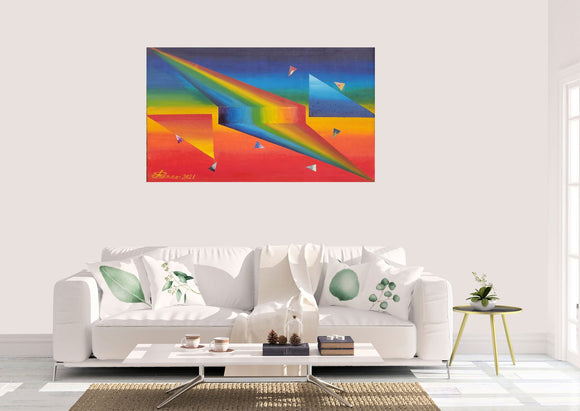 Ascending, descending of rainbow