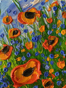 Abstract poppy field-10