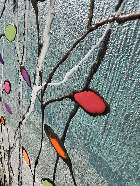 “Sunlit Canopy: Mosaic Melody of Life”