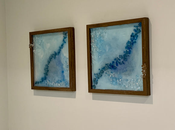 “Tranquility” resin artwork set