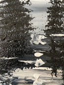 Abstract black and white landscape-11