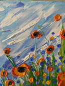 Abstract poppy field-11
