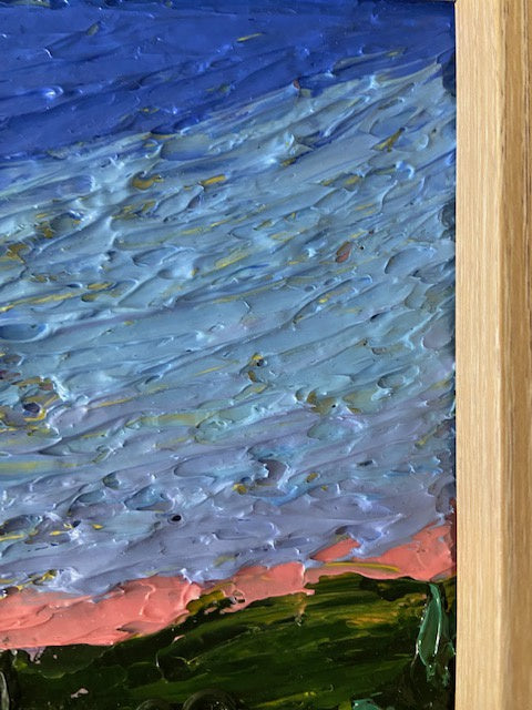 Impressionist landscape impasto