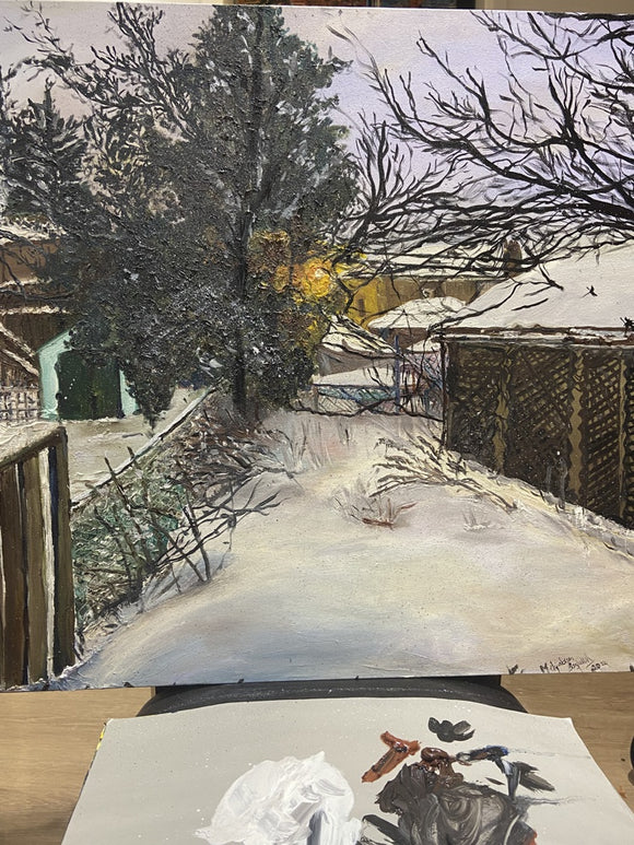 The backyard