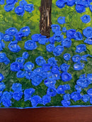 Pointillism landscape bluebell field-12