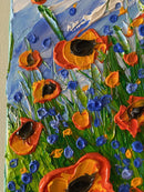 Abstract poppy field-12
