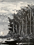 Black and white abstract landscape-13