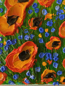 Abstract poppy field-13