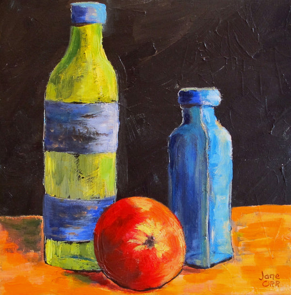 Bottles and Apple