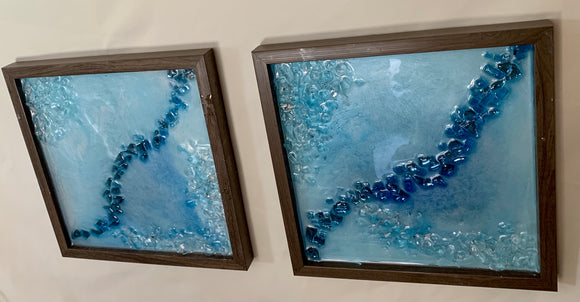 “Tranquility” resin artwork set