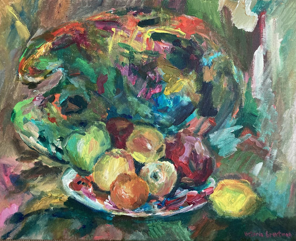 Still Life with a Palette and Fruit