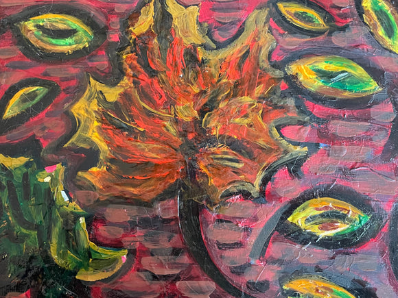 Dancing leaves in autumn