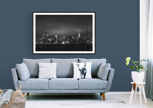 Manhattan Skyline in Black and white