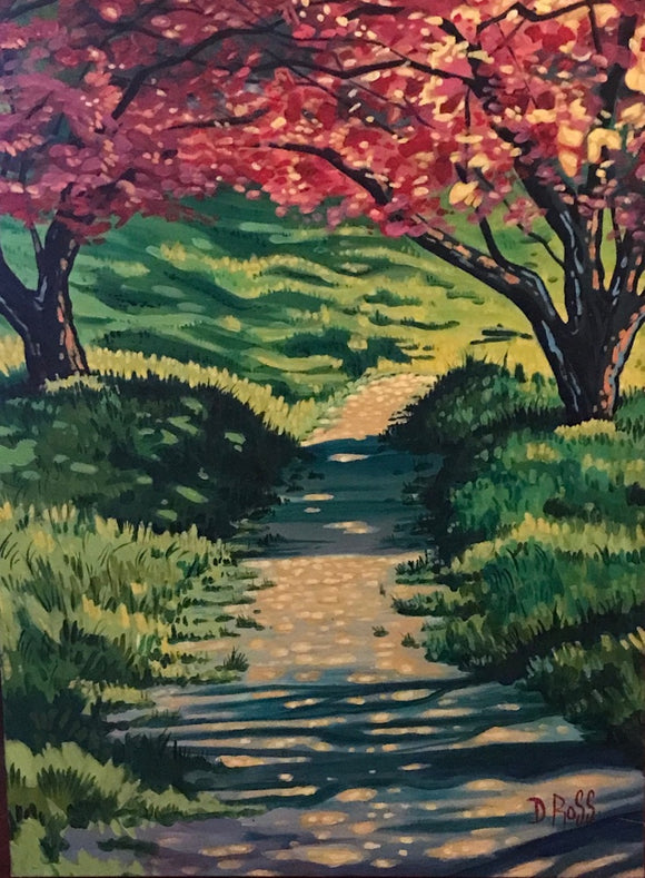 2 Trees on a path