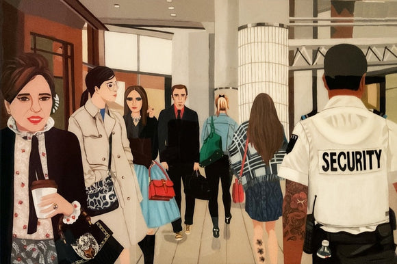 Shoppers at the Eatons Centre