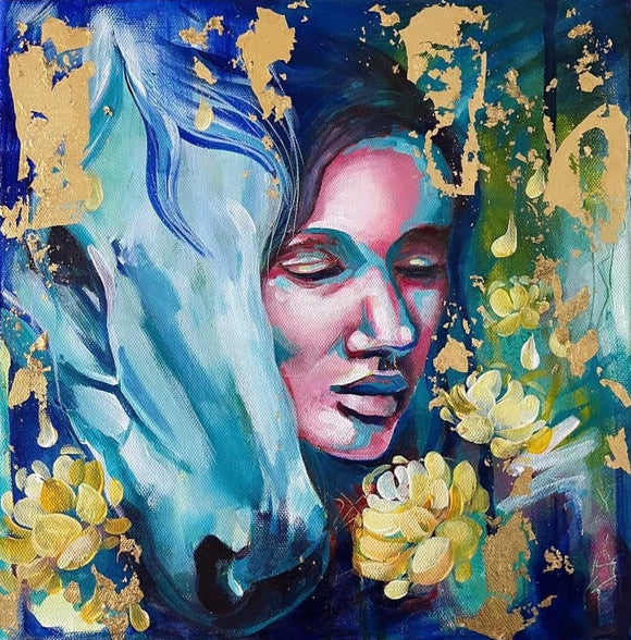 " Soul Connection s " Acrylic painting on wrapped canvas