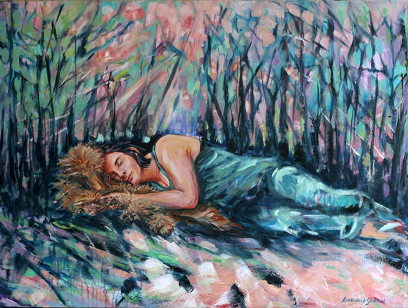 Rachel in the Sun Splattered Forest