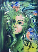 “ Peaceful Mind “ Hand embellished canvas reproduction-1