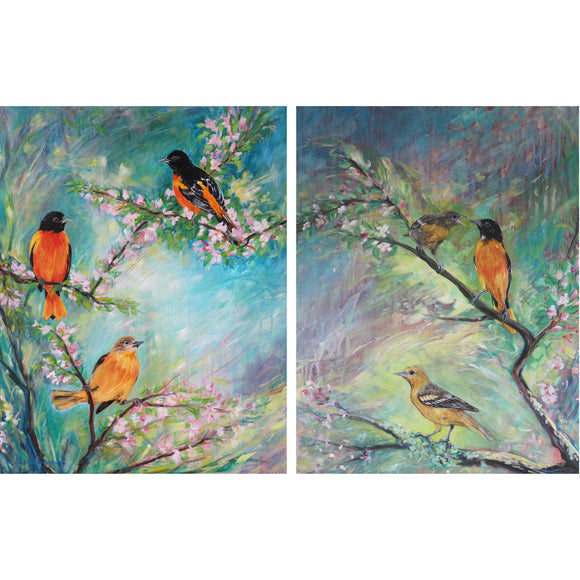 Baltimore Orioles in Crabapple Blossoms