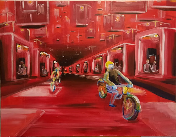 Living cubes on the road